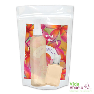 Kit Natural Scents de perfume y crema corporal collection happiness