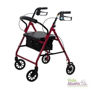 Andador Rollator bariátrico Rojo