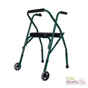 Andador económico 2 ruedas con asiento