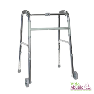 Andador plegable con ruedas/fijo recíproco