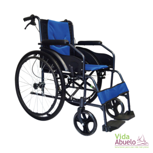 Silla de ruedas de aluminio fija