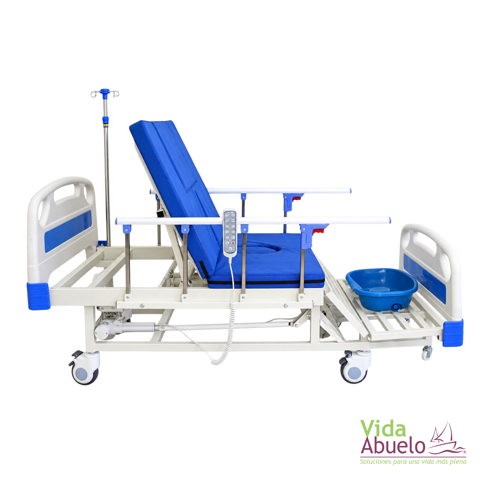 Cama de hospital cardiaca 4 motores con comodo - Imagen 3