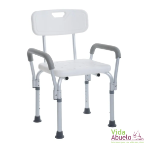 Sillas para ducha con respaldo y asas