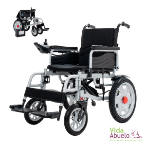 Silla de ruedas eléctrica todoterreno con amortiguadores y ligera