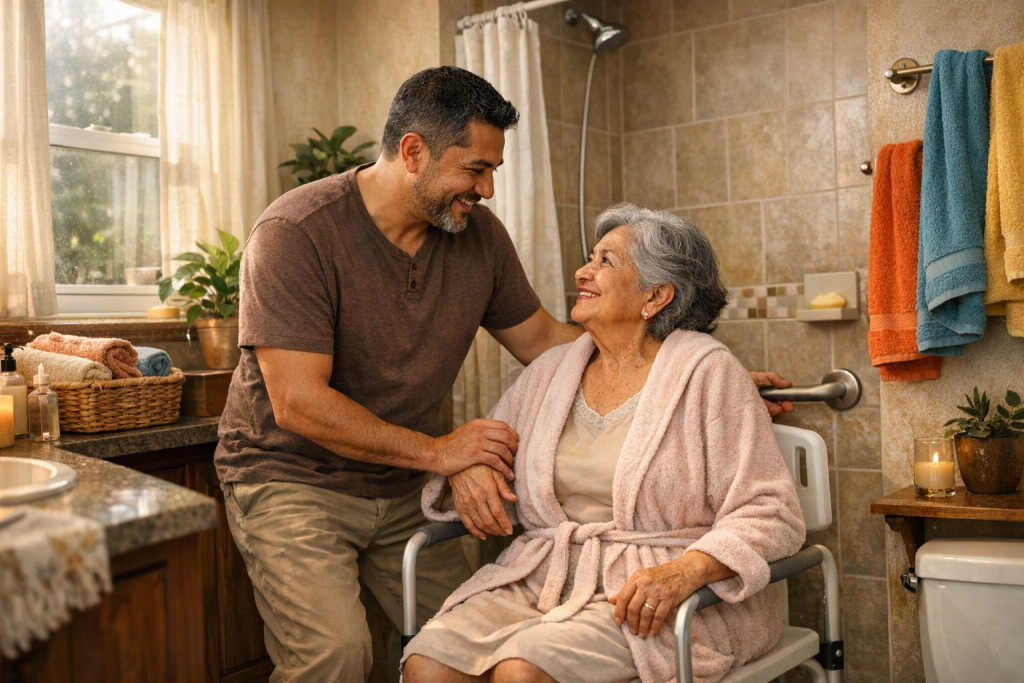 seguridad adultos mayores baño