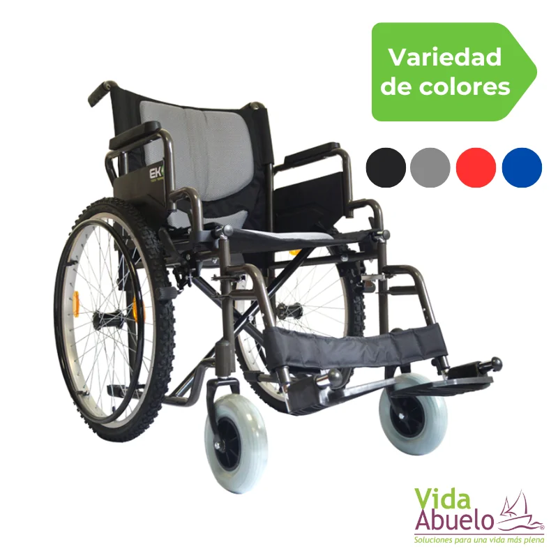 Silla de ruedas todo terreno con rueda tipo bicicleta
