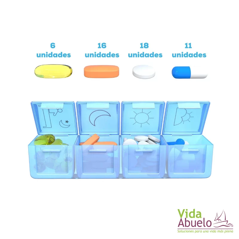 Pastillero semanal de 4 tomas - Imagen 5