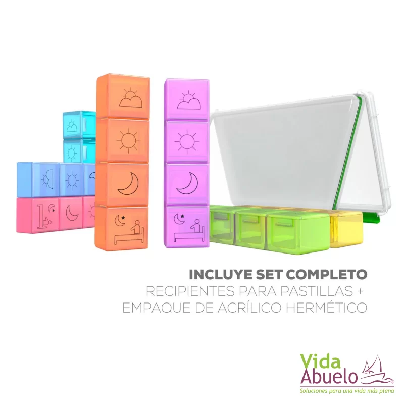 Pastillero semanal de 4 tomas - Imagen 2