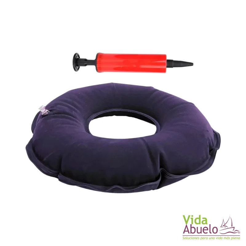 Dona inflable color azul - Imagen 2