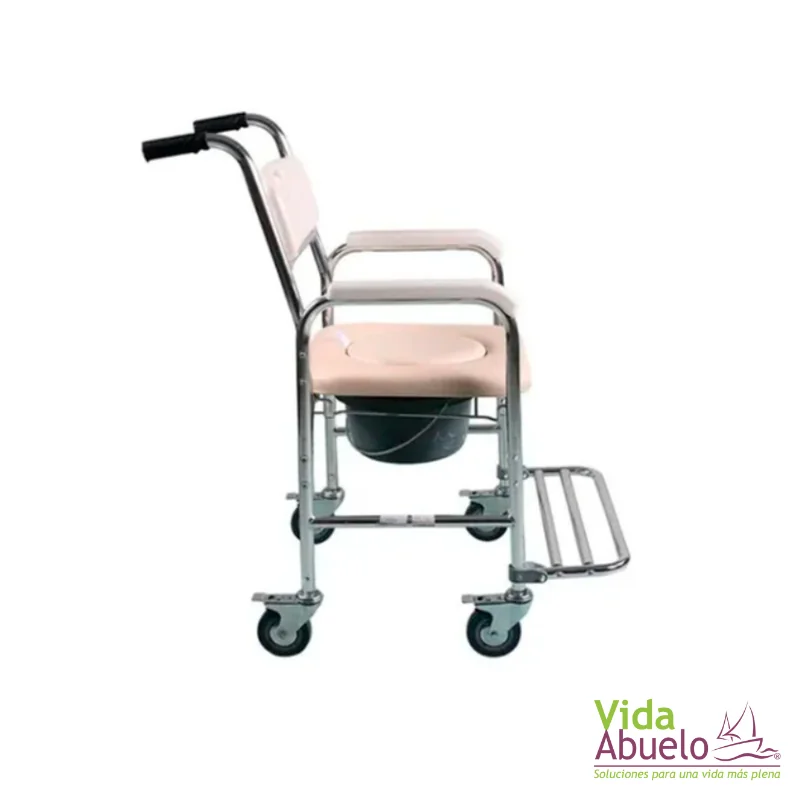 Silla cómodo con ruedas para baño o regadera - Imagen 2