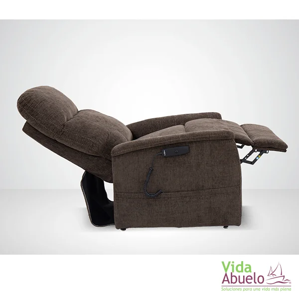 Sillón con elevación en tela Latte - Imagen 2