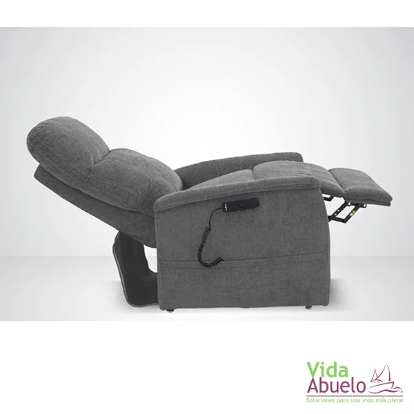 Sillón con elevación en tela Gris - Imagen 2