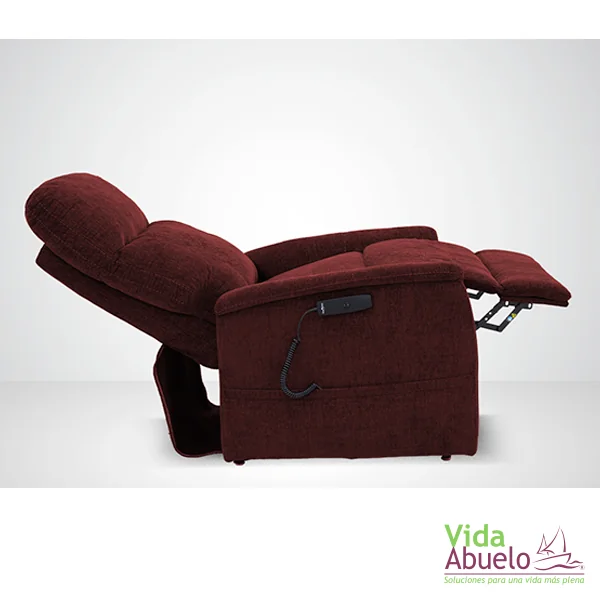 Sillón con elevación en tela Cabernet - Imagen 2