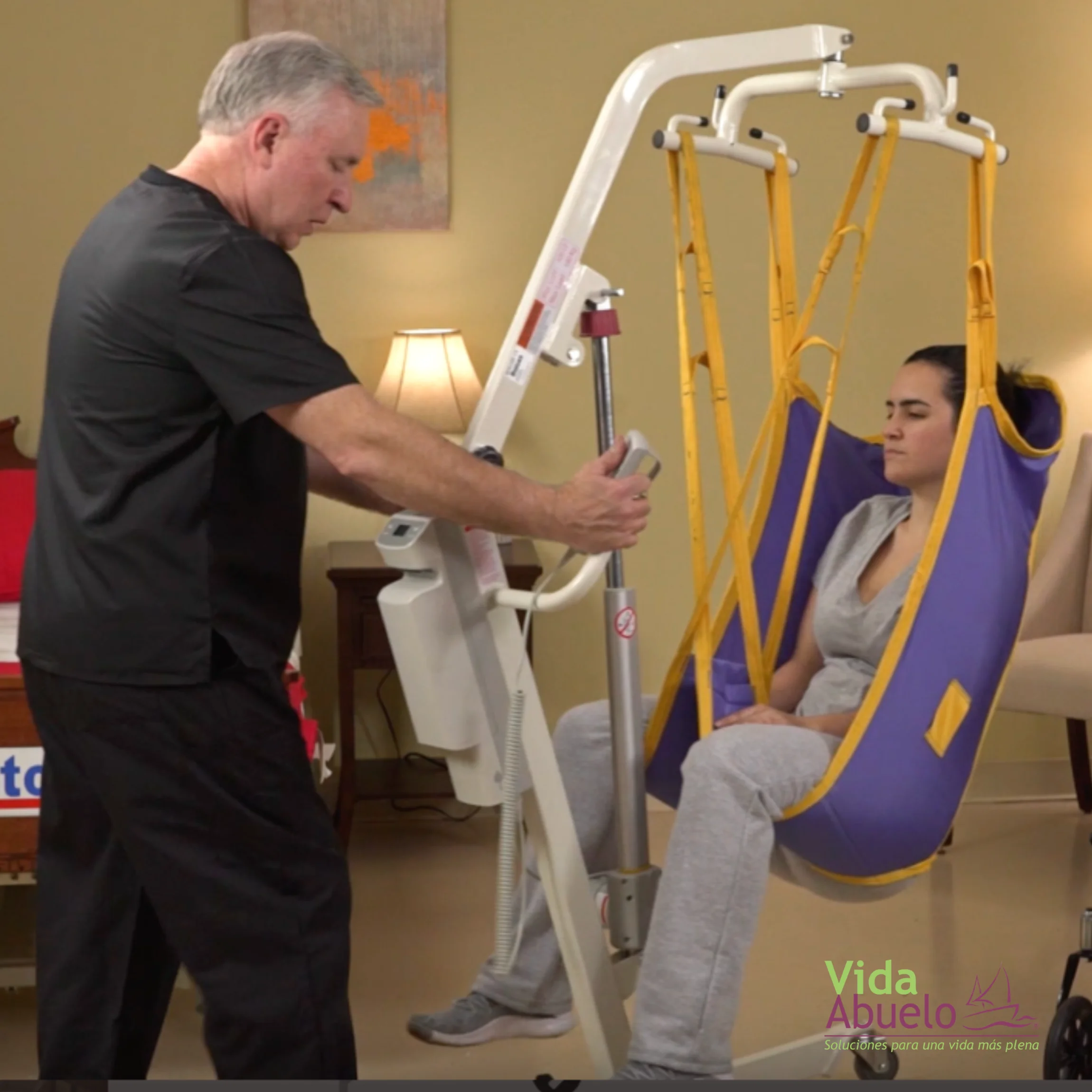 Grúa eléctrica de transferencia con batería recargable - Imagen 4