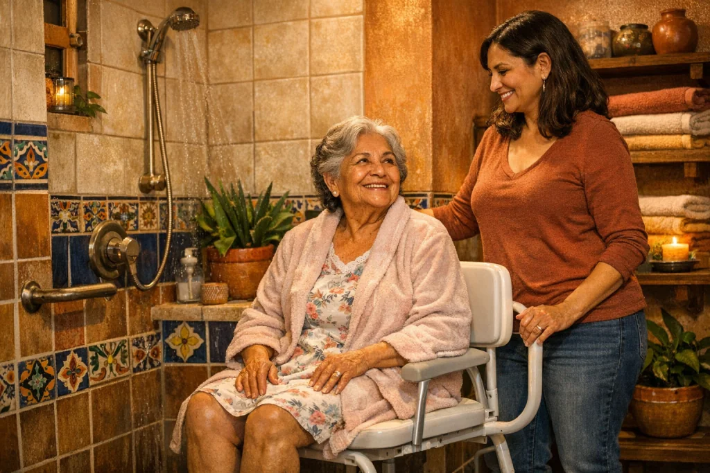 sillas cómodo para baño