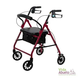 Andador Rollator bariátrico Rojo