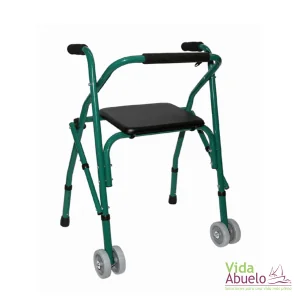 Andador económico 2 ruedas con asiento