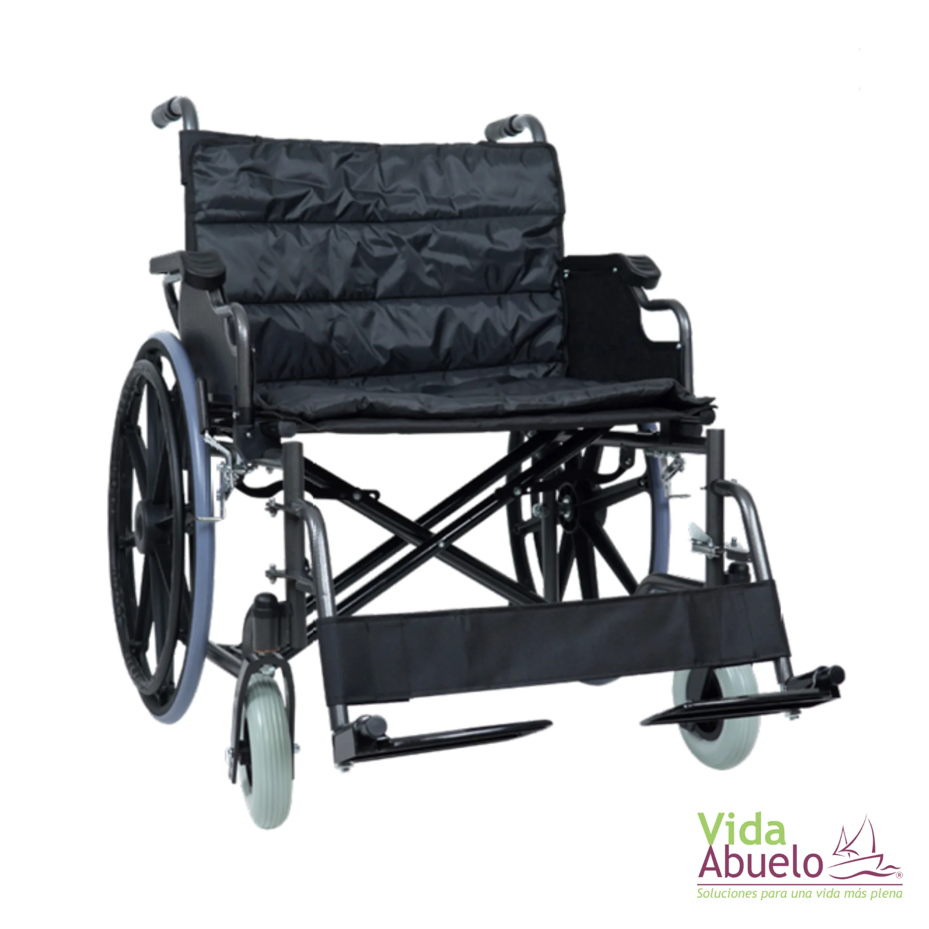 Silla de ruedas bariátrica de 24 pulgadas