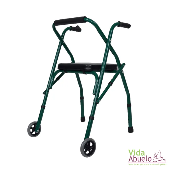Andador económico 2 ruedas con asiento