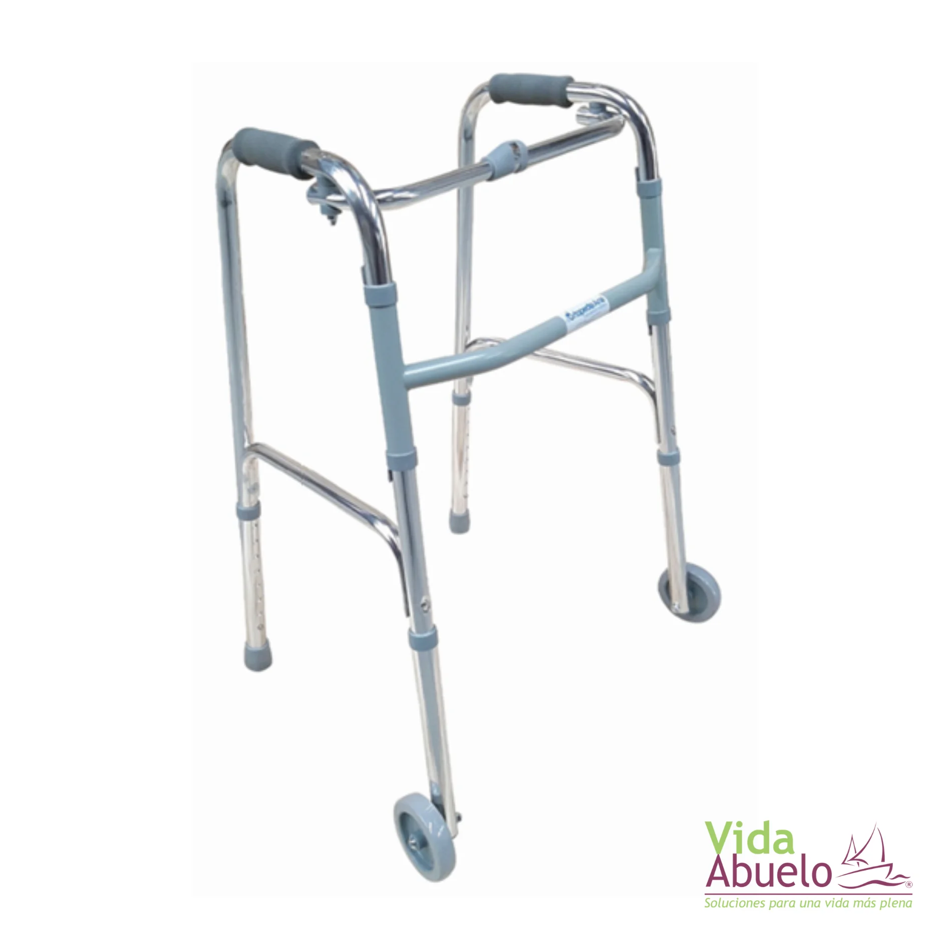 Andador plegable con ruedas/fijo recíproco - Imagen 2