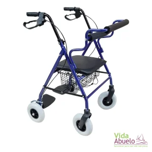Andador Rollator 2 en 1 Azul