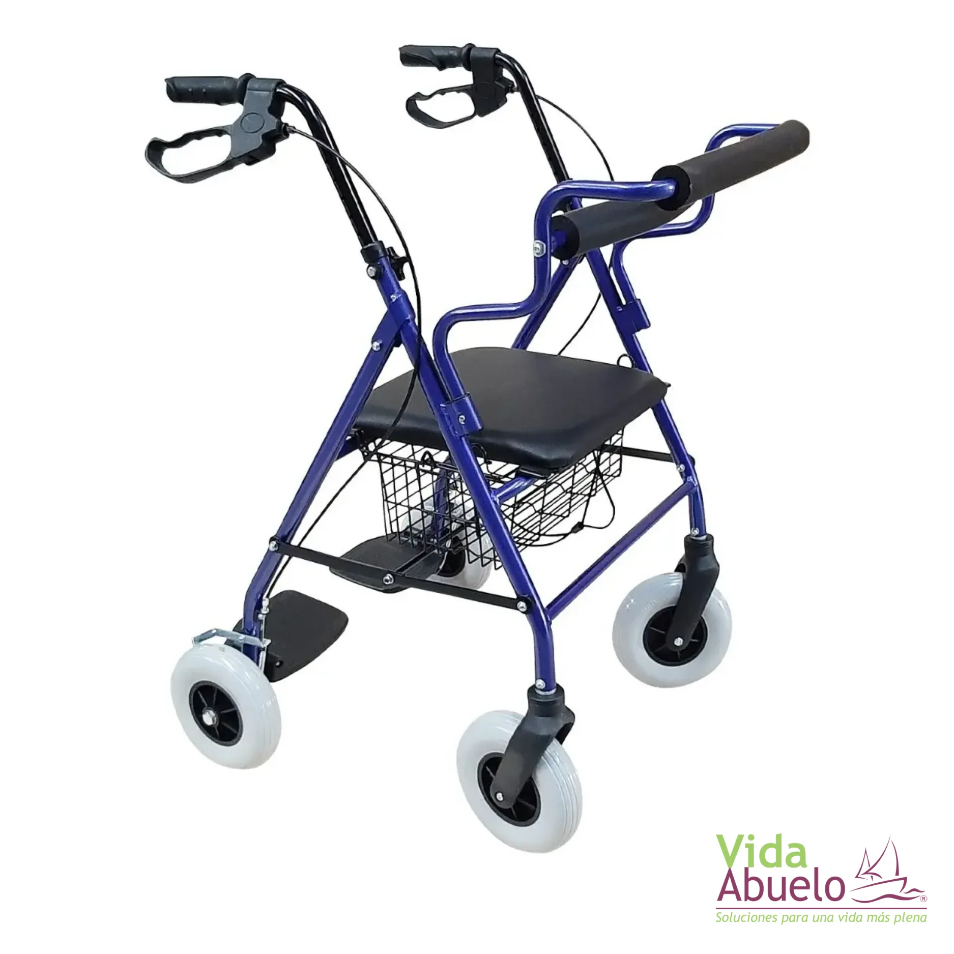 Andador Rollator 2 en 1 Azul