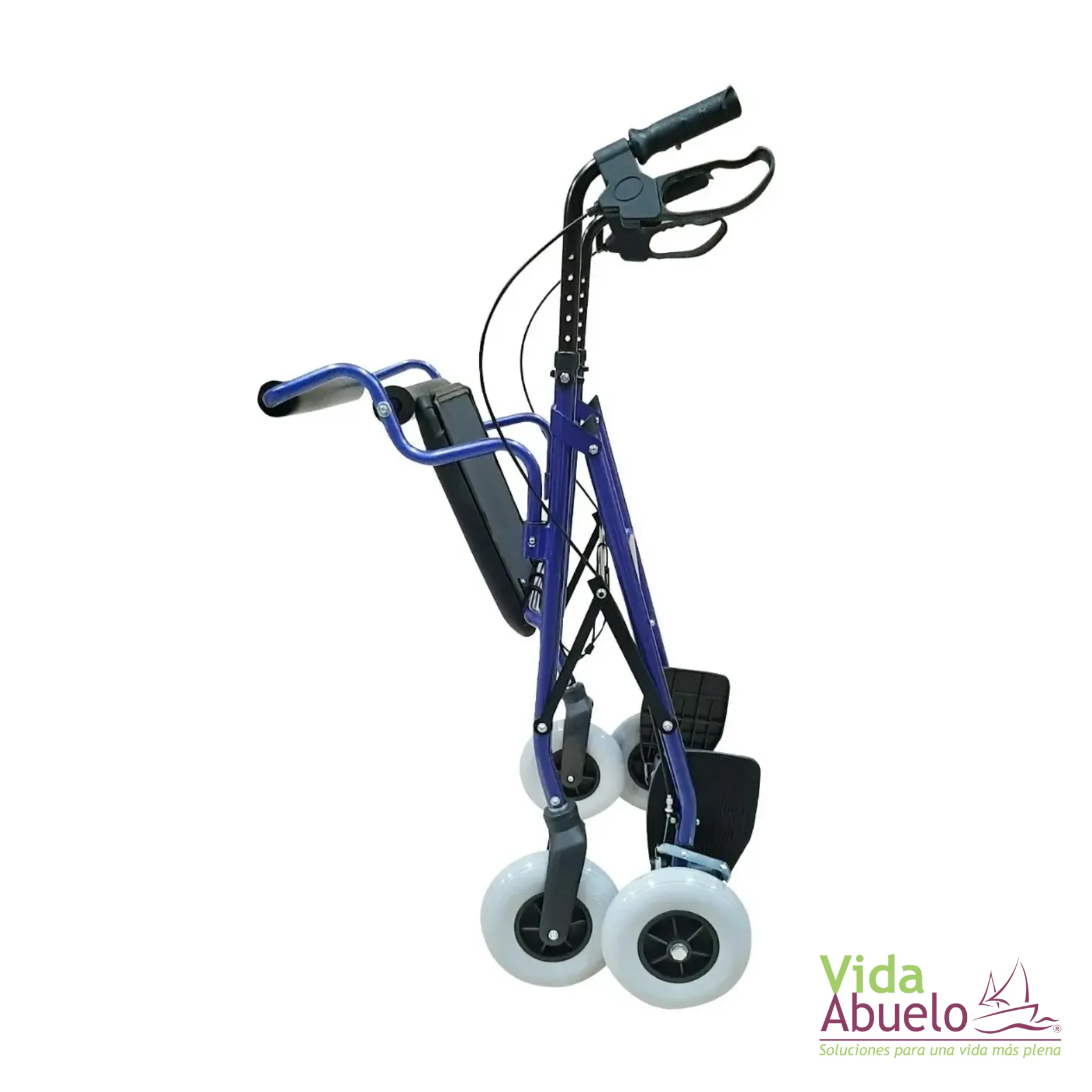 Andador Rollator 2 en 1 Azul - Imagen 3