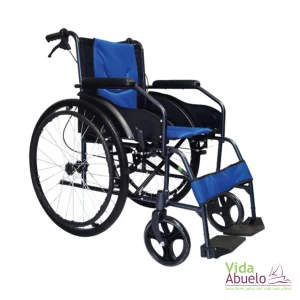 Silla de ruedas de aluminio fija