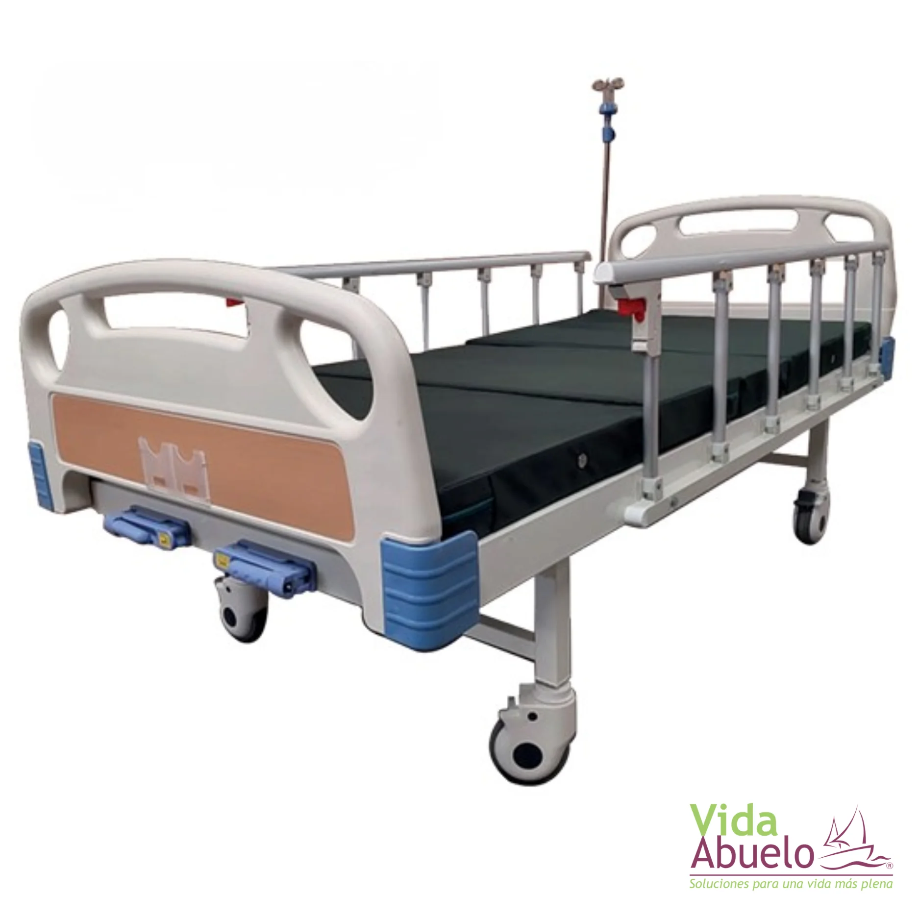 Cama Manual de lujo con mesa y colchón incluido