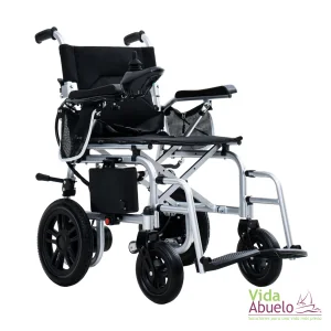 Silla de ruedas eléctrica ligera y transportable con baterías de litio