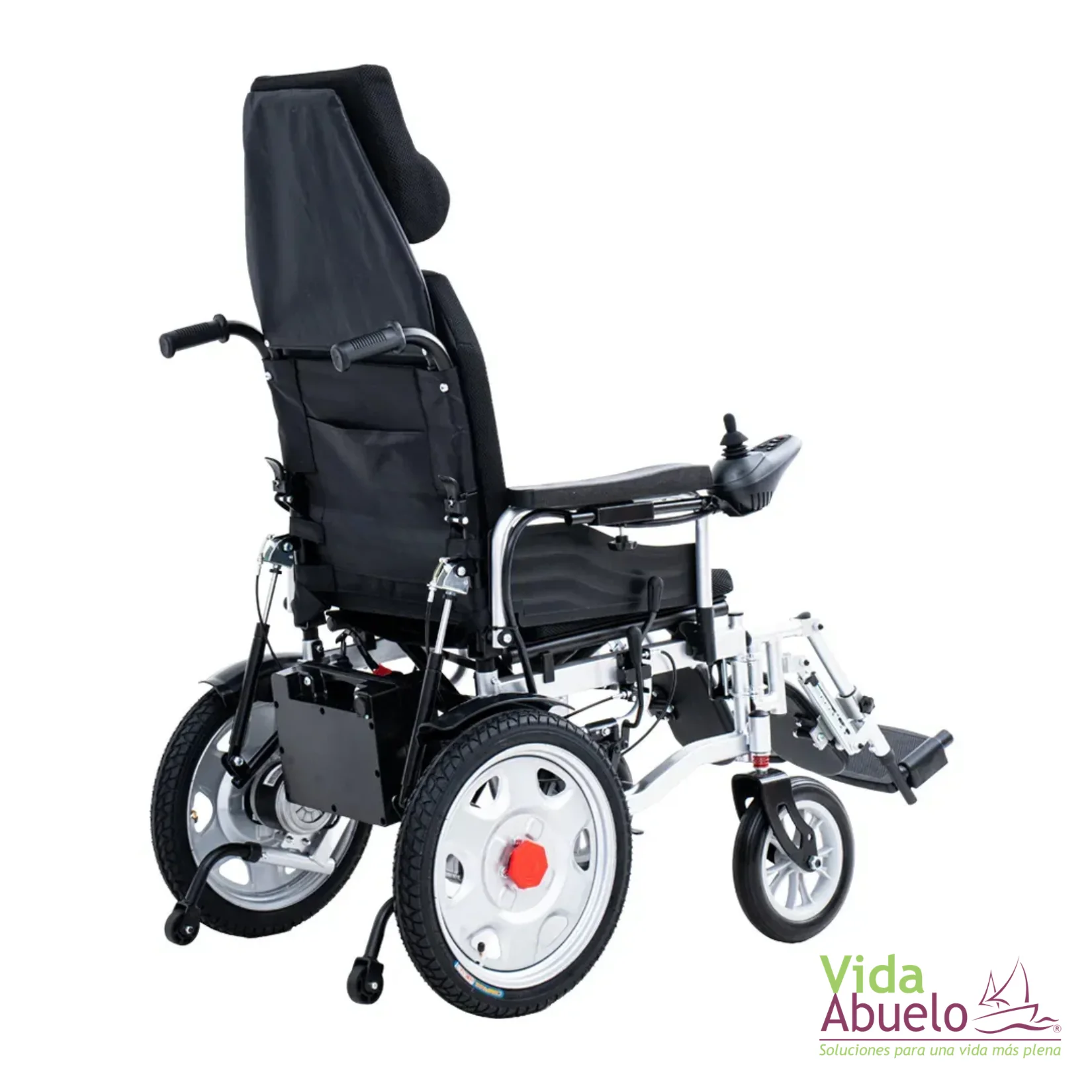 Silla de ruedas eléctrica reclinable con elevapiernas - Imagen 2