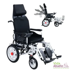 Silla de ruedas eléctrica reclinable con elevapiernas