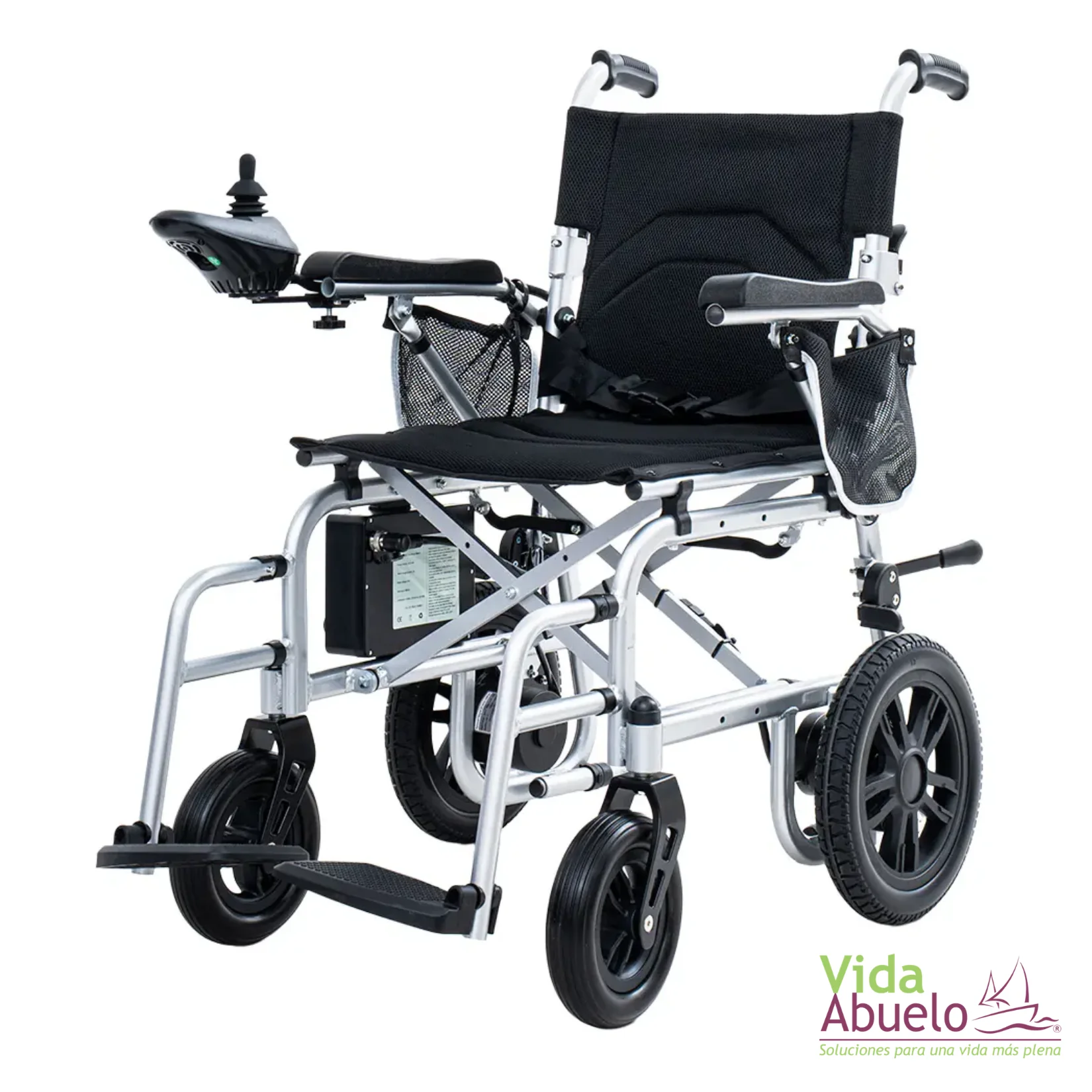 Silla de ruedas eléctrica ligera y transportable con baterías de litio - Imagen 2