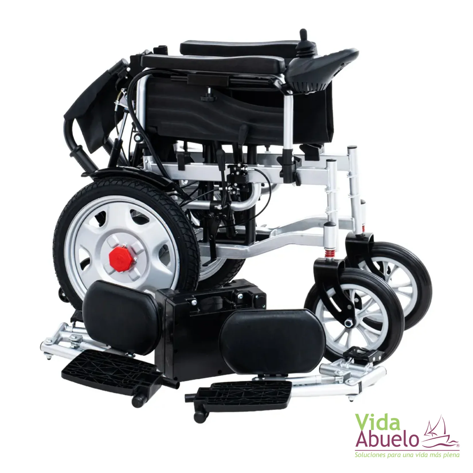Silla de ruedas eléctrica reclinable con elevapiernas - Imagen 3