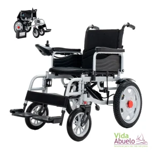 Silla de ruedas eléctrica todoterreno con amortiguadores y ligera