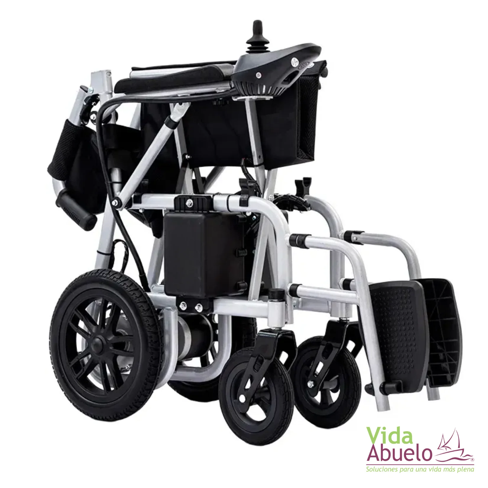 Silla de ruedas eléctrica plegable y transportable - Imagen 4