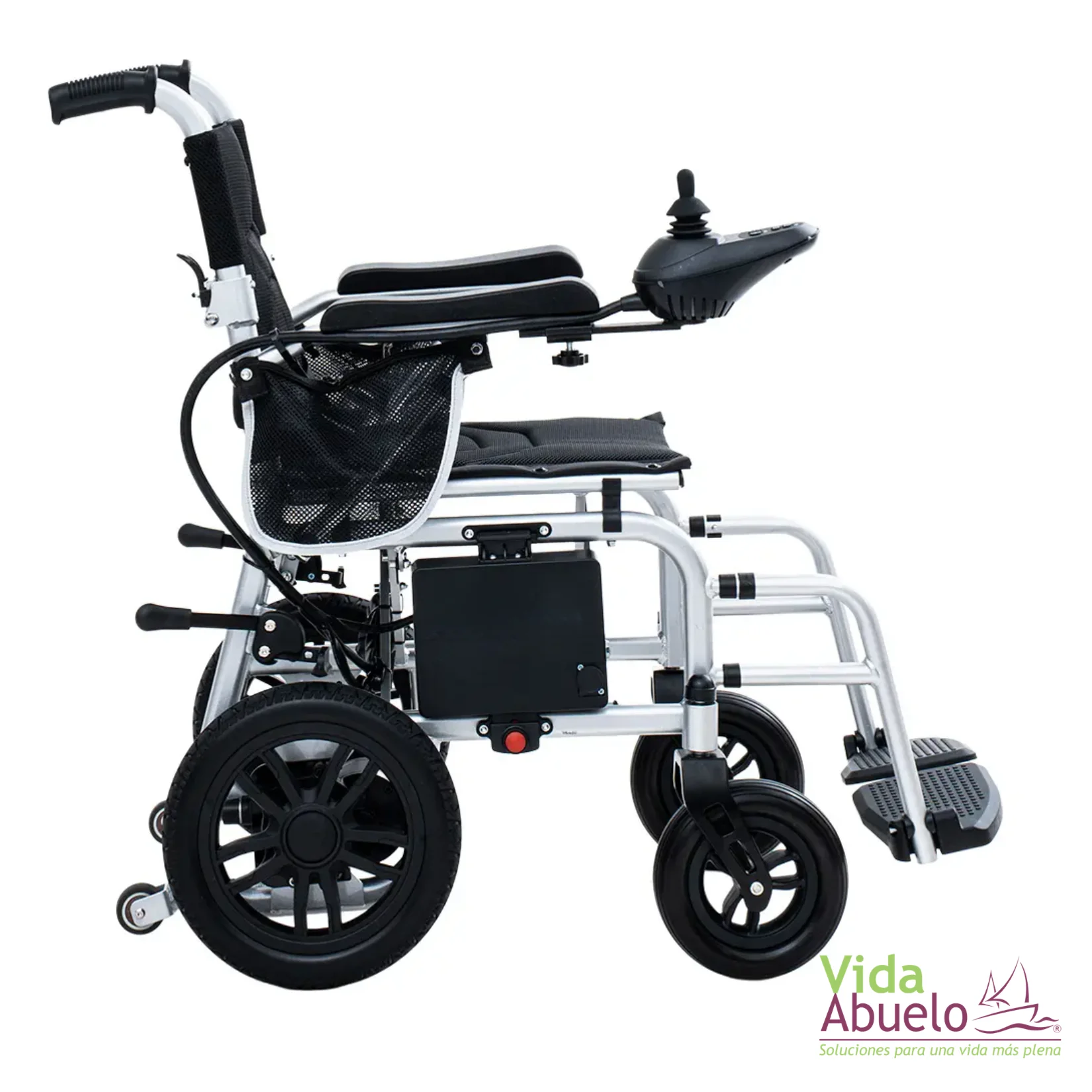 Silla de ruedas eléctrica ligera y transportable con baterías de litio - Imagen 4