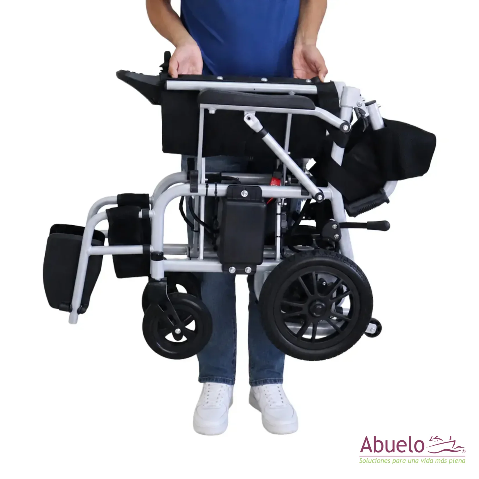 Silla de ruedas eléctrica plegable y transportable - Imagen 5