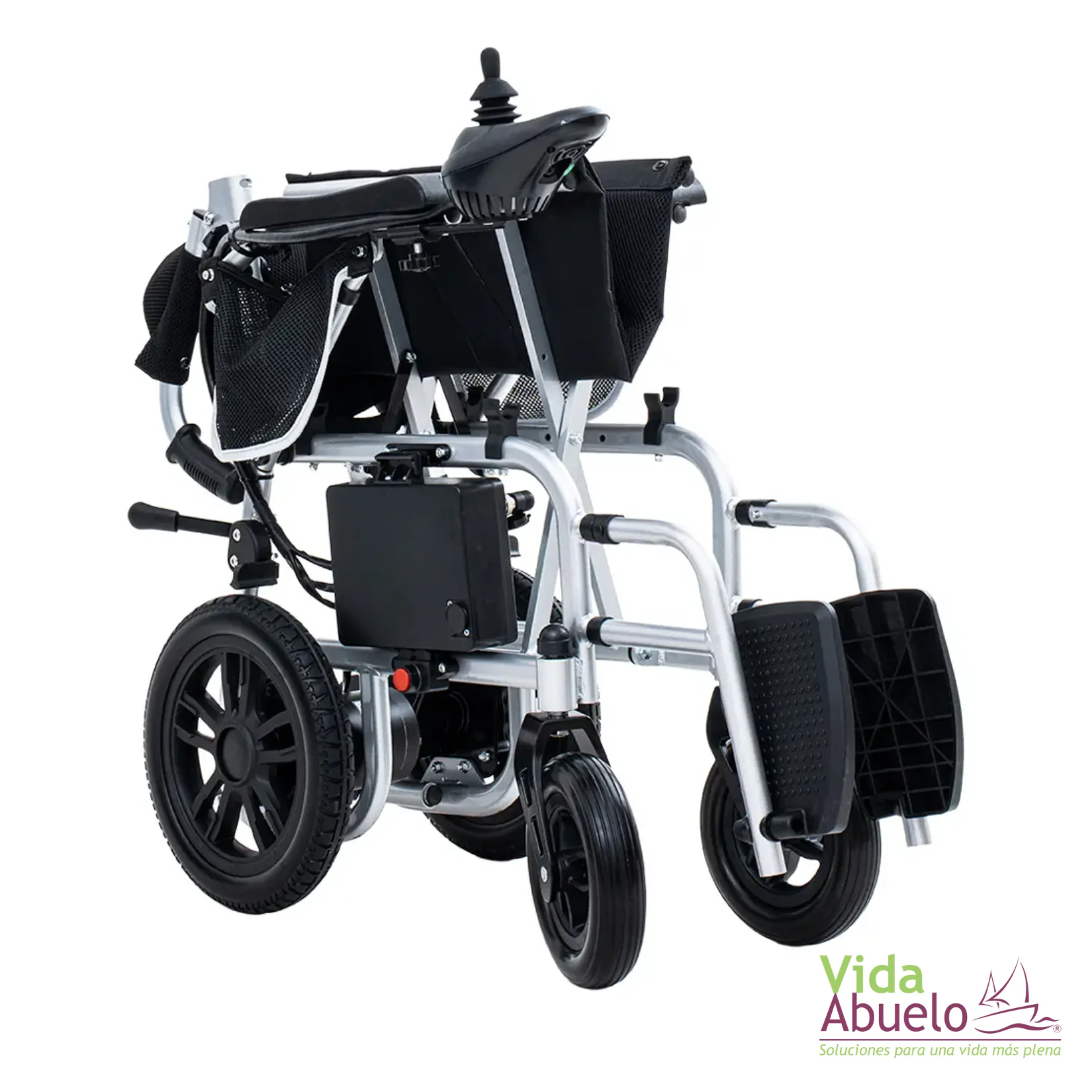 Silla de ruedas eléctrica ligera y transportable con baterías de litio - Imagen 5