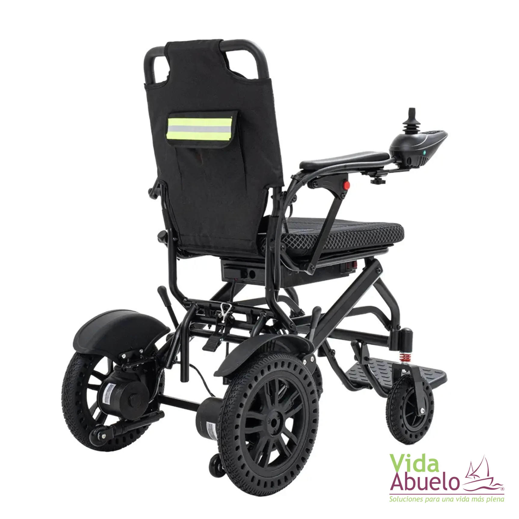 Silla de ruedas eléctrica, práctica y plegable para viaje con batería de litio - Imagen 3