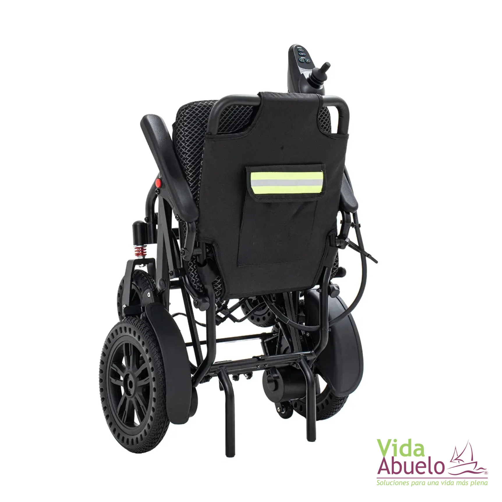 Silla de ruedas eléctrica, práctica y plegable para viaje con batería de litio - Imagen 6