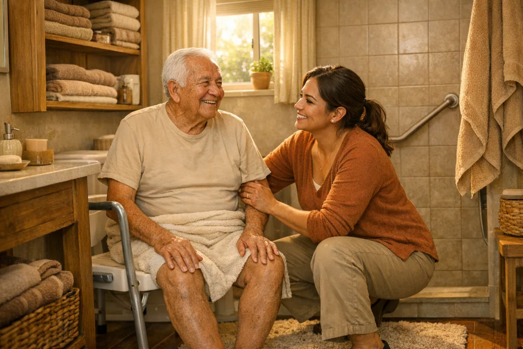 baño seguro adultos mayores